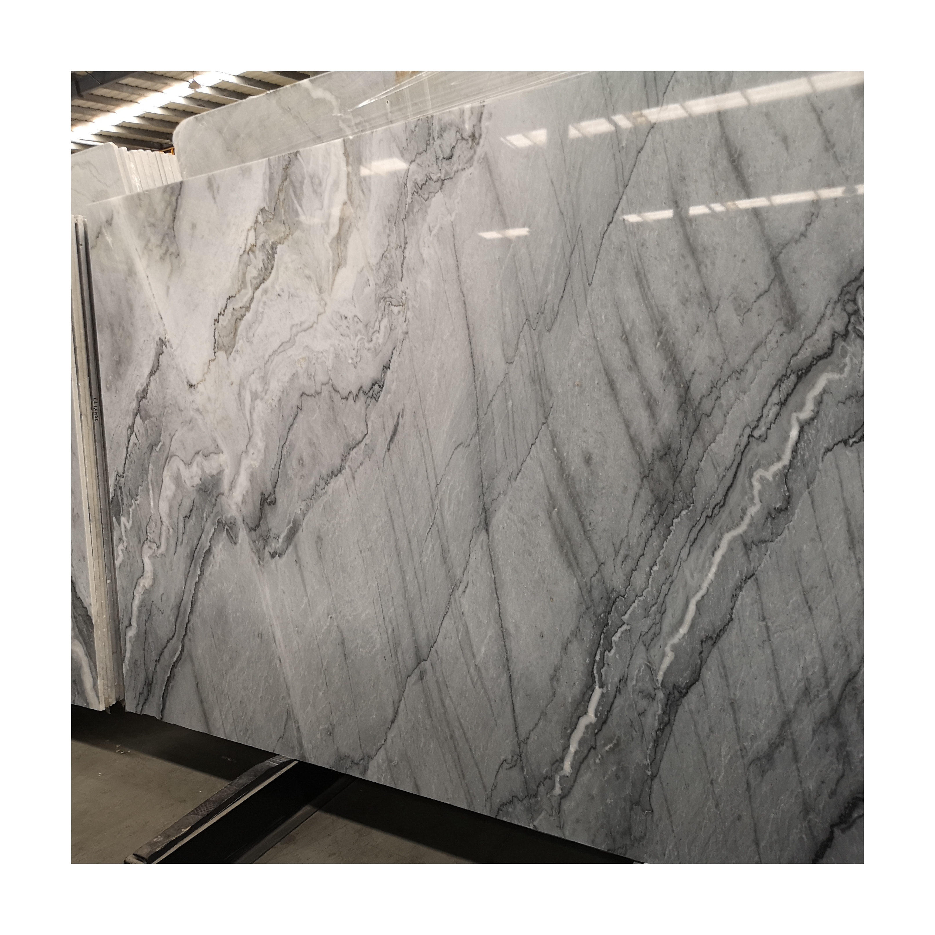 Nuvolato Fantasy Bruce Grey Marble Polished Big Slab for bookmatch