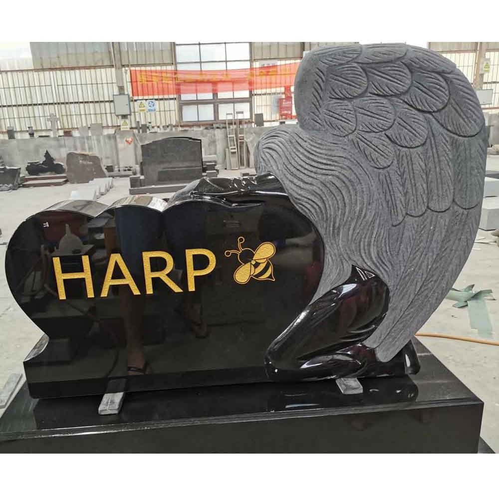 Wholesale Polished Shanxi Natural Granite Black Monument Memorial Monument Funeral Monuments