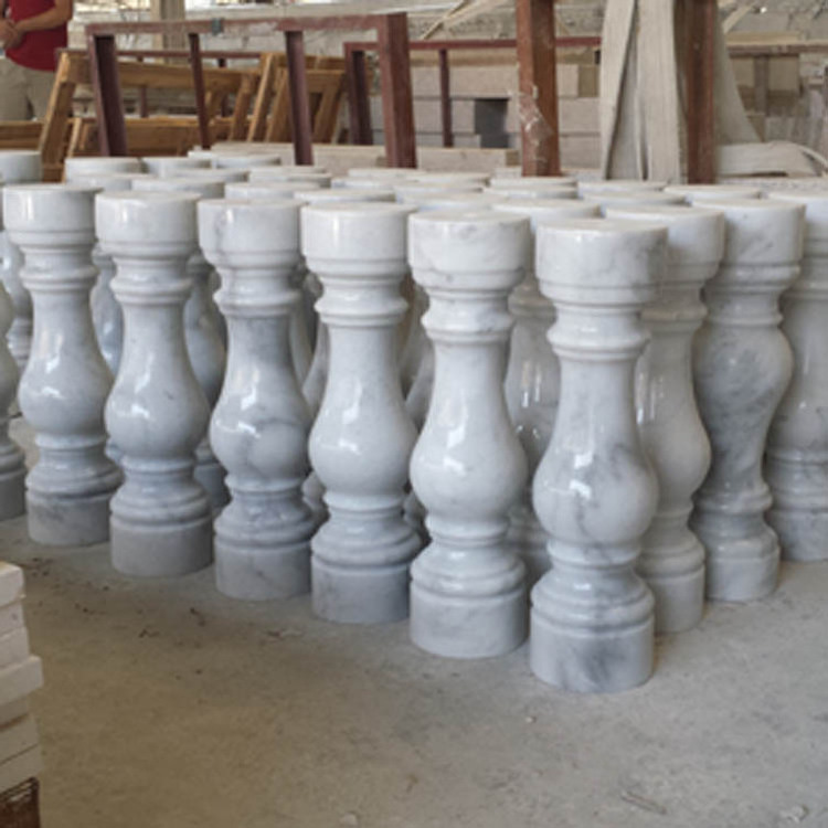 Guangxi White Marble Stone Column for Home Decoration