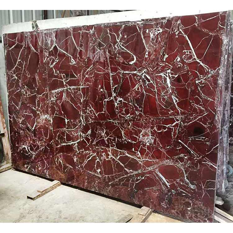 Good Design Rosso Levanto Red Marble Countertop