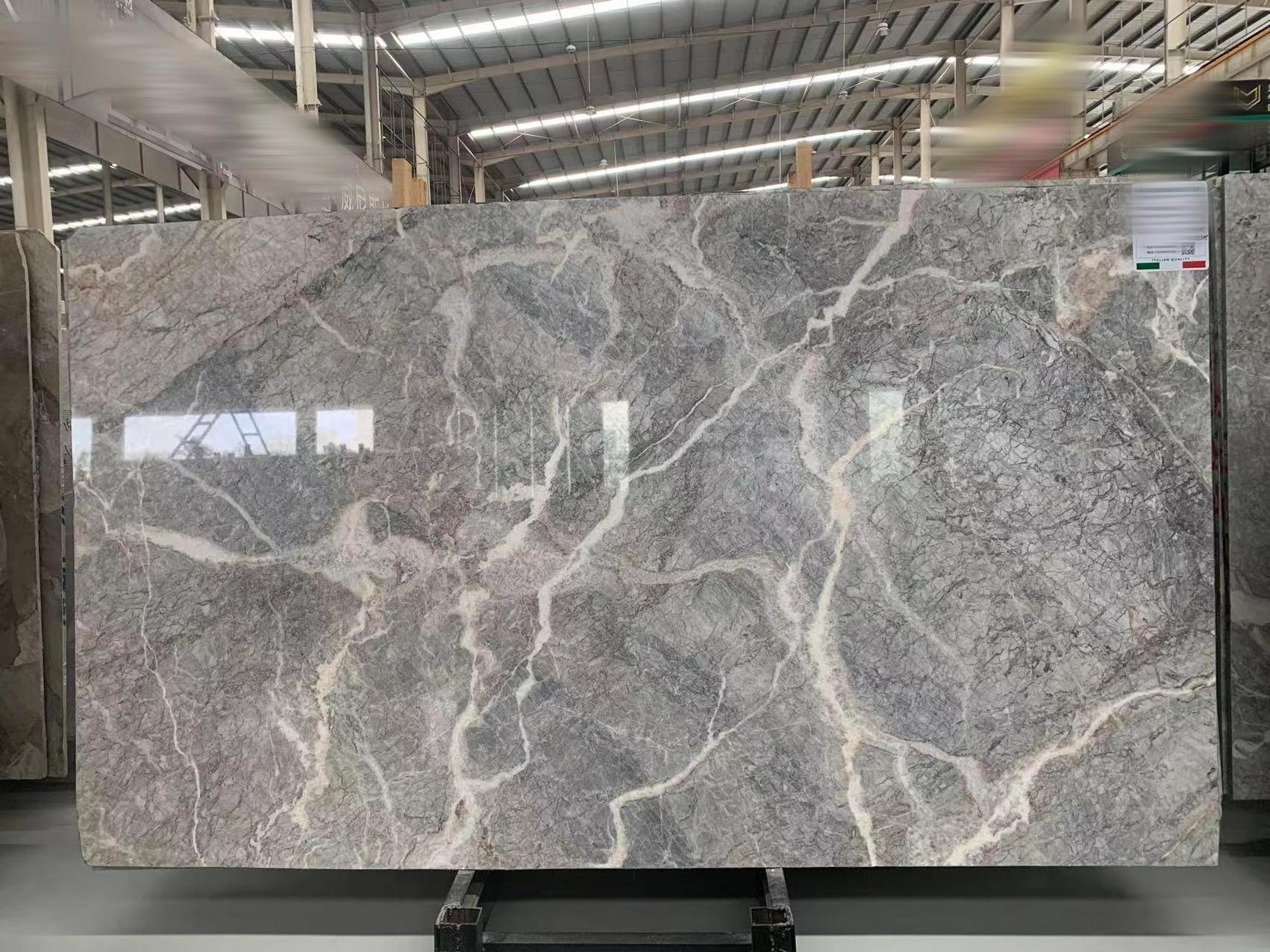 Italy Marble Fior Di Pesco Carnico Polished Natural Marble Slabs Grey Marble Slabs For Bathroom Wall And Floor