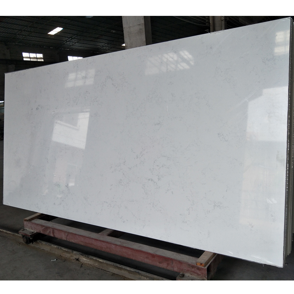 SH7820 Hot Sales Carrara White Cheap White Quartz Stone Slab Marble Quartz Stone Carrara White Quartz Stone