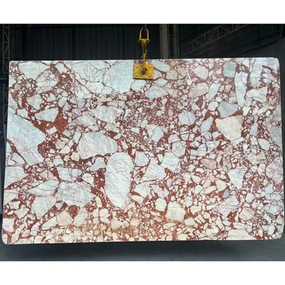 SHIHUI Wholesales Polished Red Marble Slabs Unique Natural Stone for Modern Interior Wall & Floor Decoration for Hotels