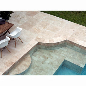 SHIHUI Natural Travertine Tiles Outdoor Swimming Pool Paver Coping Stone Ivory Beige Travertine Tiles For Walls and Floors