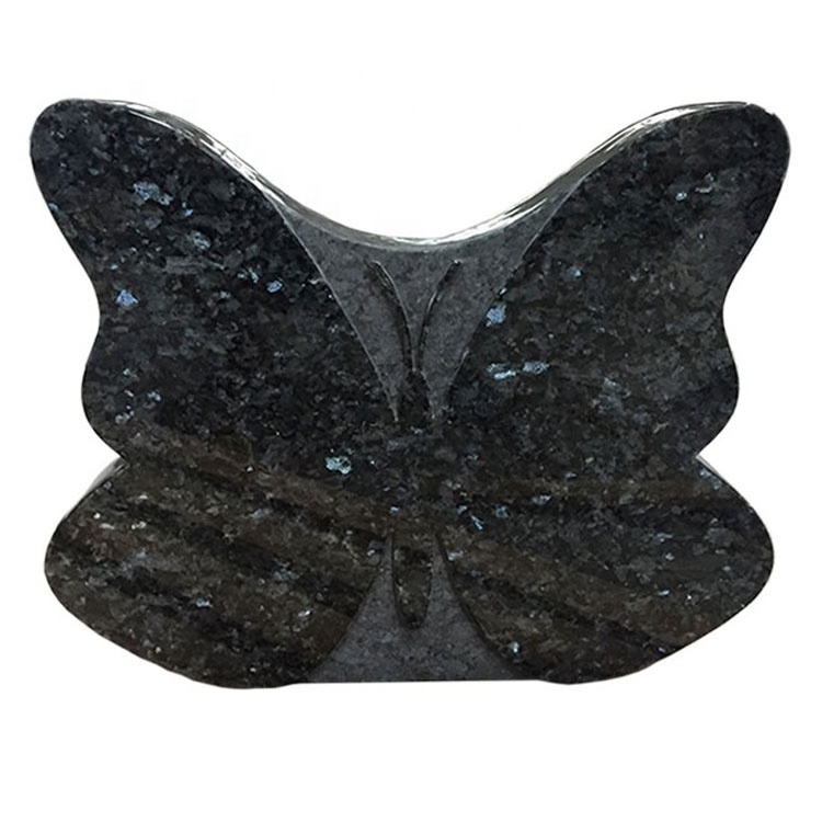 Blue Butterfly Granite Headstone Monument Prices for UK