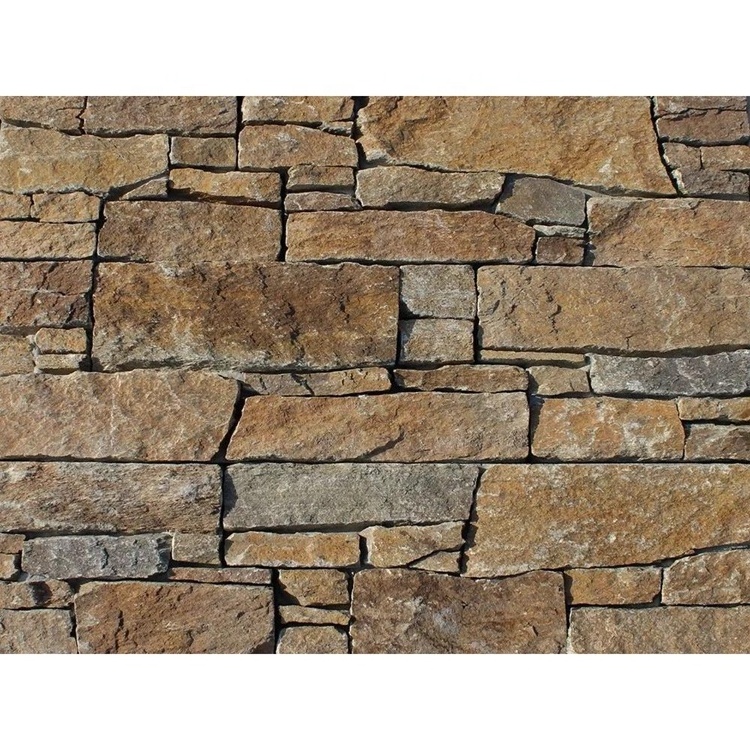 Natural Rock Wall Feature Stone Rustic Quartzite Wall Cladding Panels