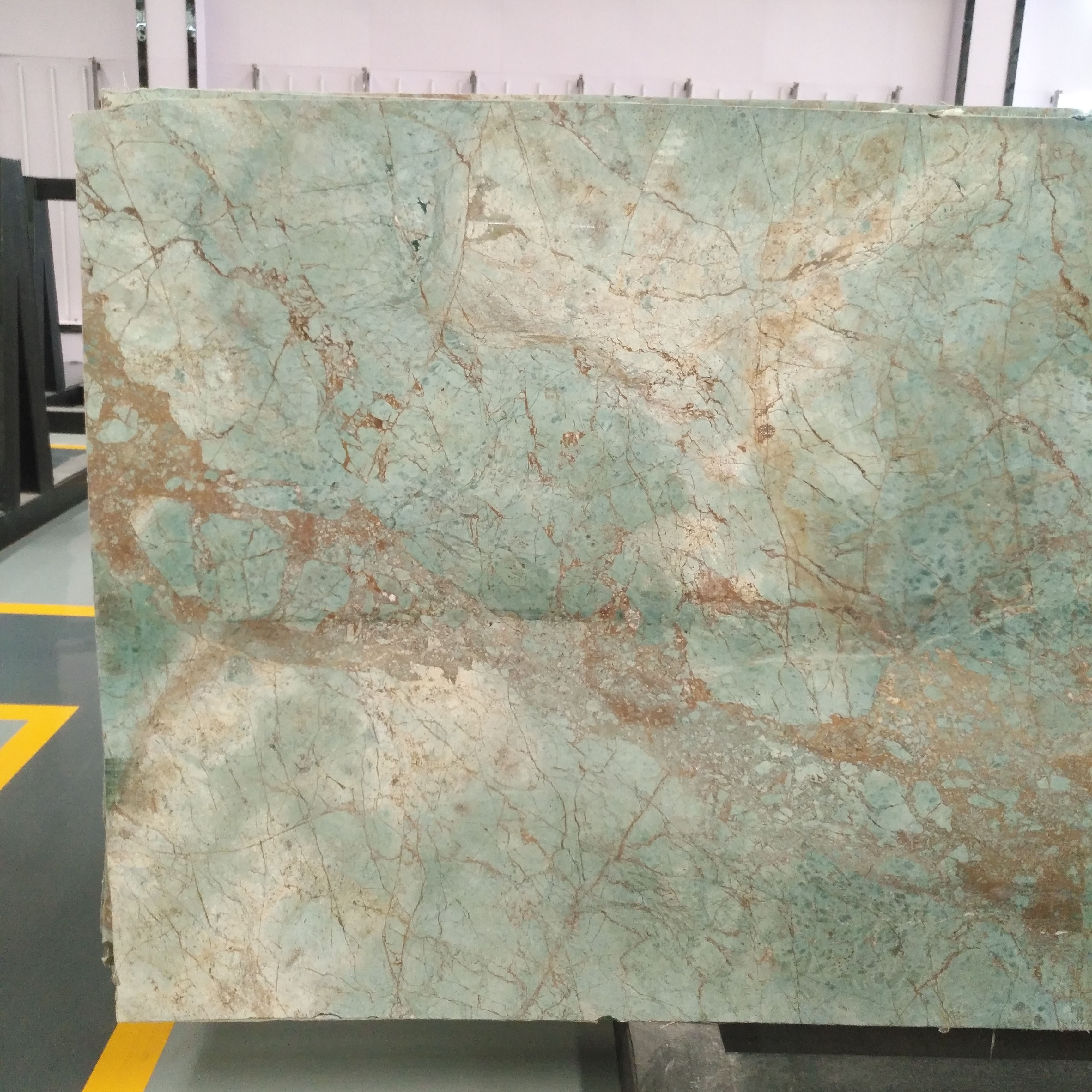 SHIHUI Natural Stone Chinese Peacock Backlit Onyx Green Marbles Tiles Price Big Slabs