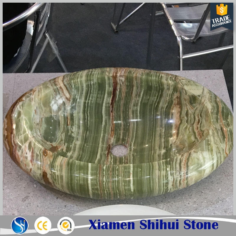 Basin Onyx Wash Round Marble Stone Popular Design Best Standards Green Modern Oval Countertop Sinks Villa Oval Top Basin Black