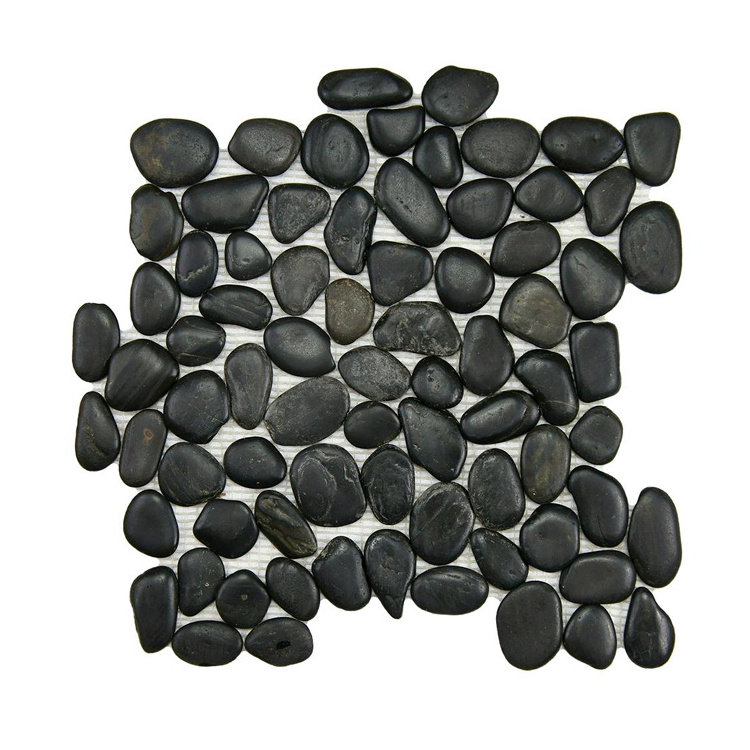 Garden Natural Pebble Stone Mosaic Tile Supplies,River Rock Tile,River Stone Tile