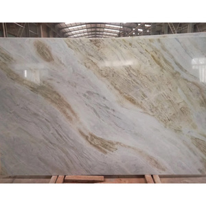 SHIHUI Natural Stone Polished Backlit Floor Tile Green Vein Sky Light Blue Onyx Marble