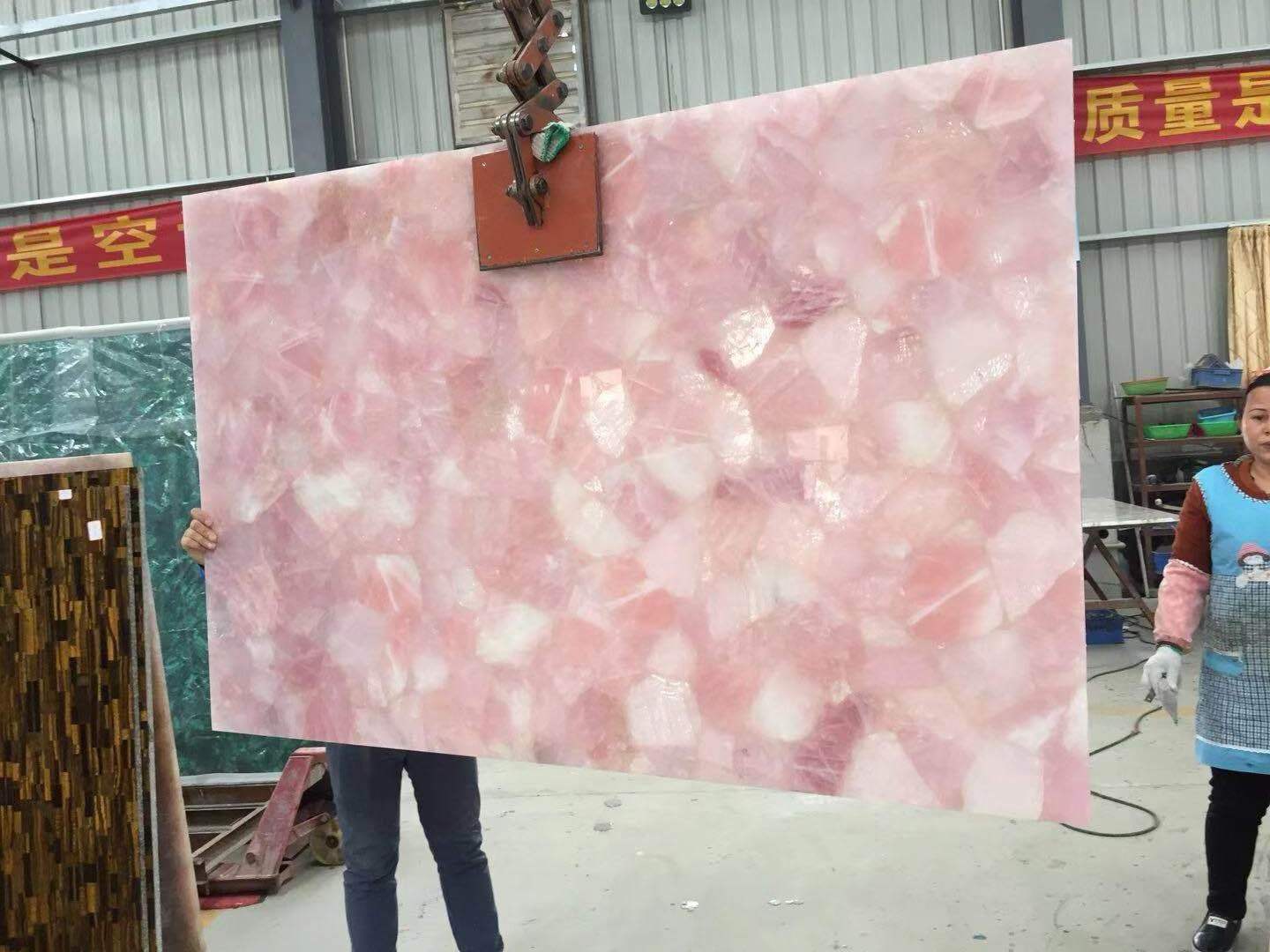 Luxury Quartz Stone Rose Quartz Countertops