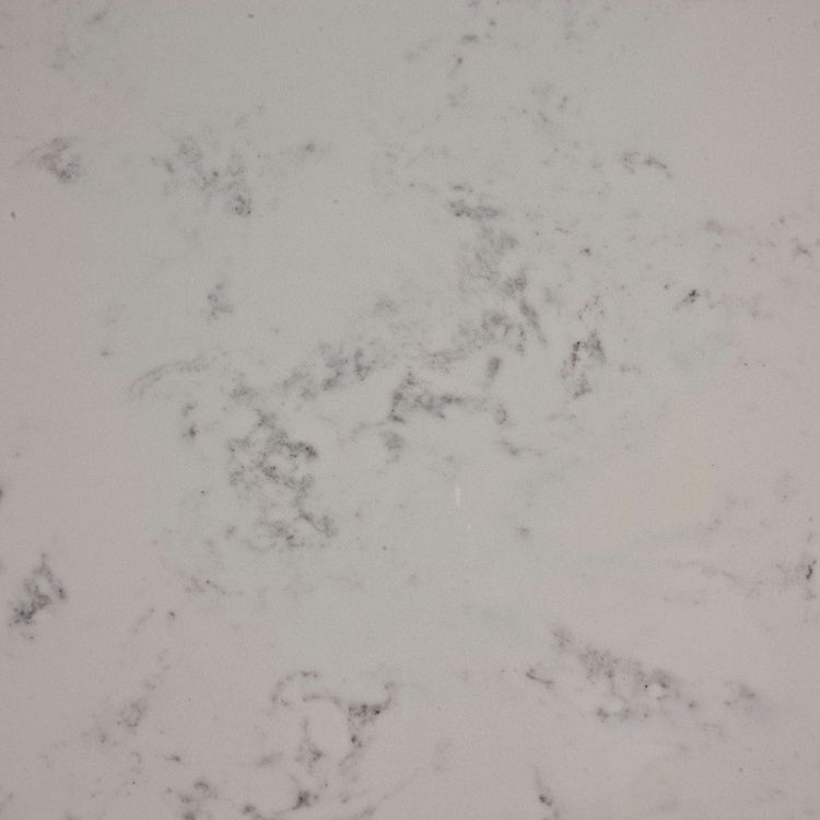 SH7817 Good Quality Artificial Carrera Marble Look Quartz Stone Slab For Kitchen Countertop, White Carrara Quartz