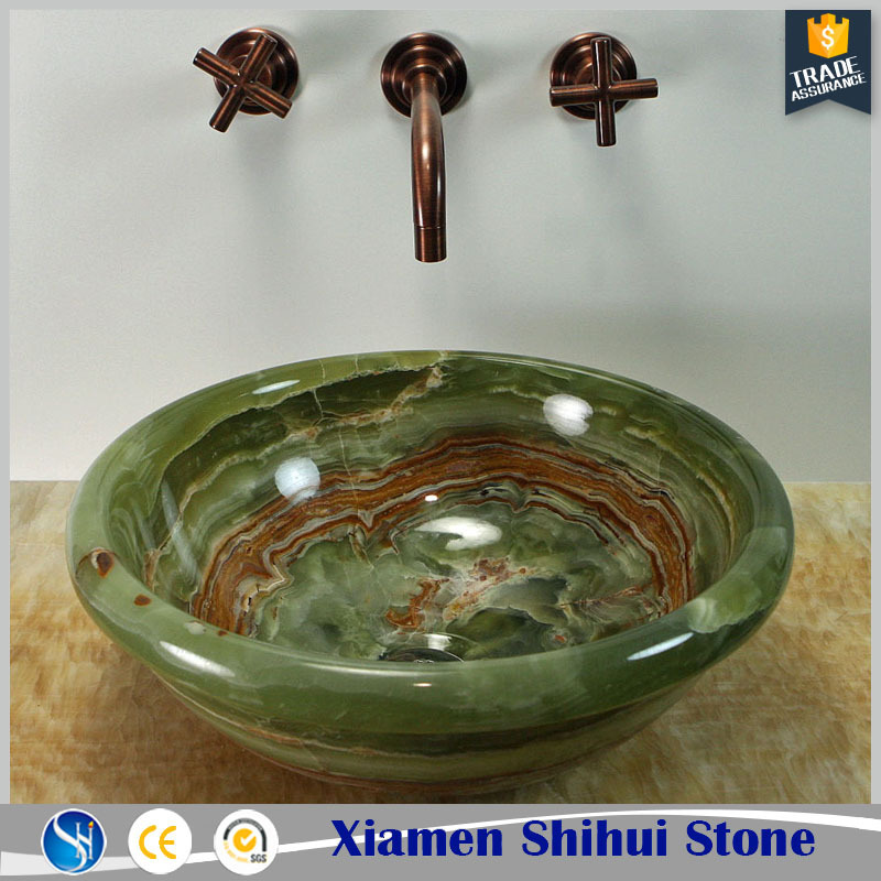 Basin Onyx Wash Round Marble Stone Popular Design Best Standards Green Modern Oval Countertop Sinks Villa Oval Top Basin Black