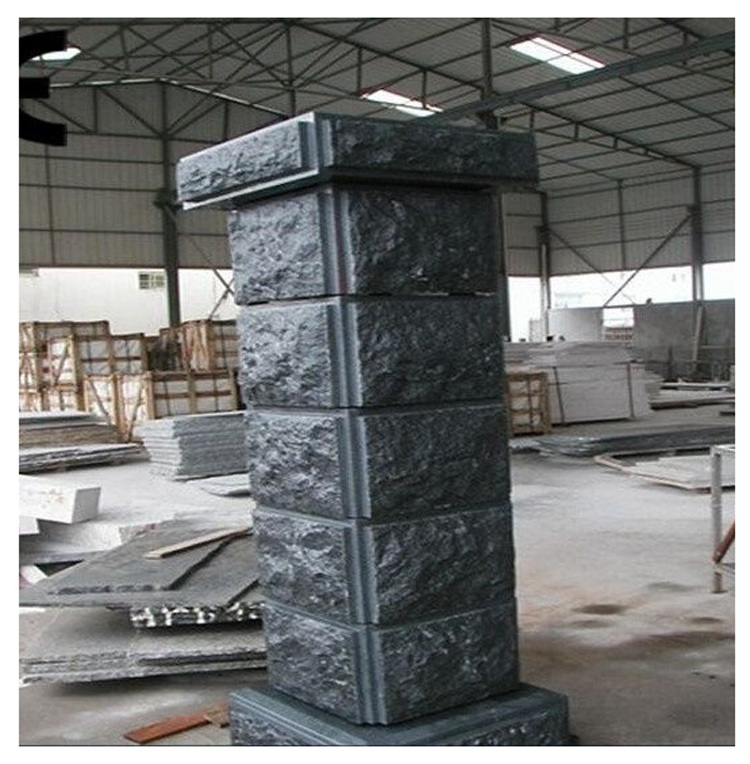 Granite Stone Mushroom Finished Column Gate Pillar Design For Front Gate And Garden,Granite Pillar