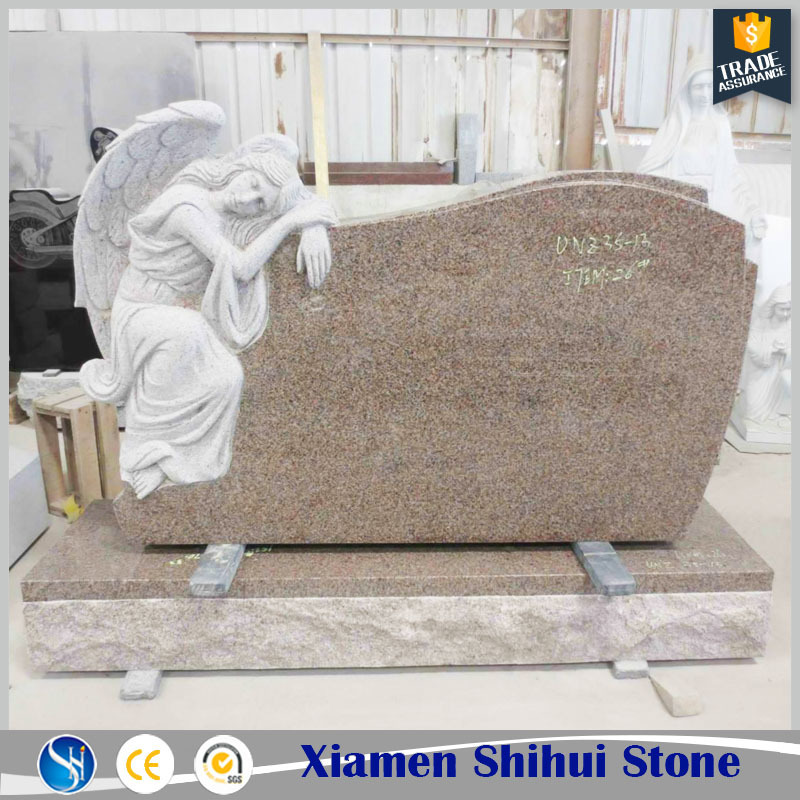 Pink granite headstones cheap prices for sale