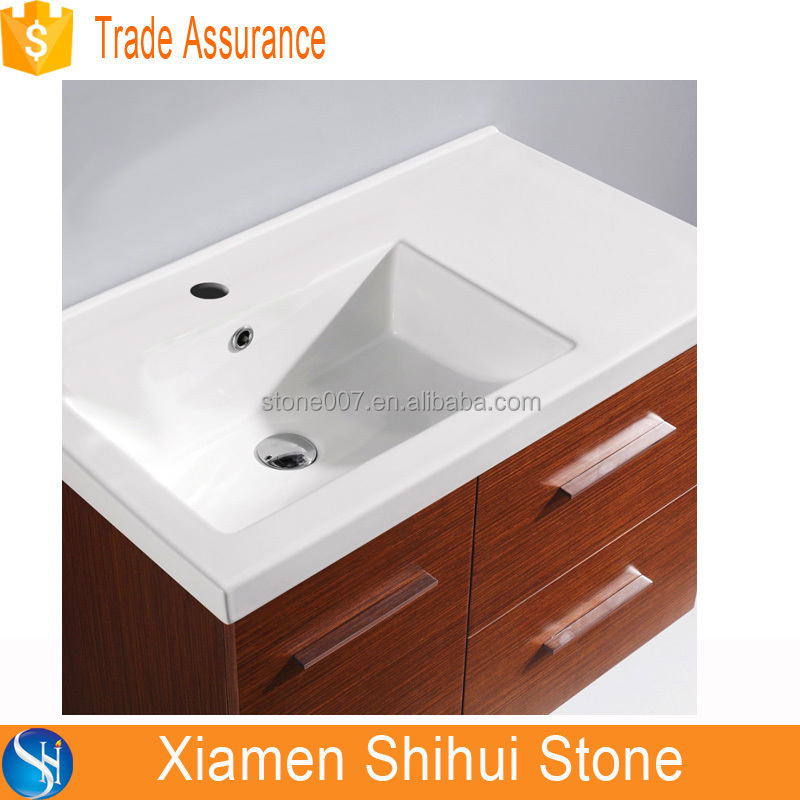 SHIHUI Good Quality Quartz Vanity Tops With Sink