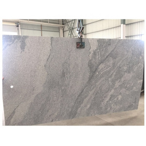 SHIHUI Natural Wholesale Polished Stone Slab Ash Grey Granite Slab For Outdoor