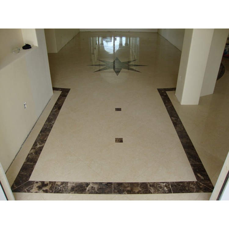 Natural Calacatta Gold And Emperador Dark Marble Flooring Border Designs For Hall,Italian Marble Flooring Border Designs