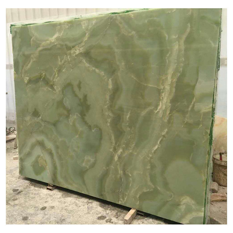 SHIHUI Onyx Marble Natural Stone Slabs Green Graphic Design Modern Hotel Transparent Backlit Yellow Polished Green Onyx Big Slab