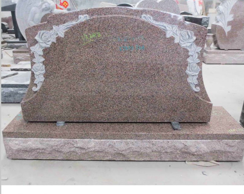 Pink granite headstones cheap prices for sale