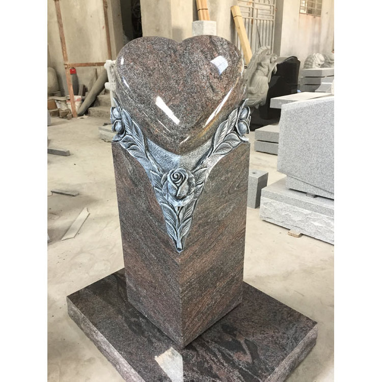 beautiful carved rose headstone for sale