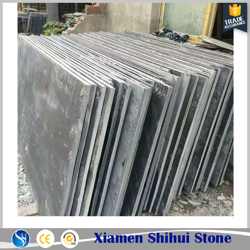 Fast Delivery of Natural Honed Black Slate Slabs