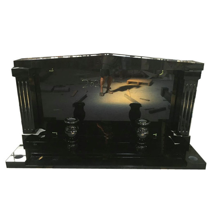 Factory directly black marble headstone with trade assurance