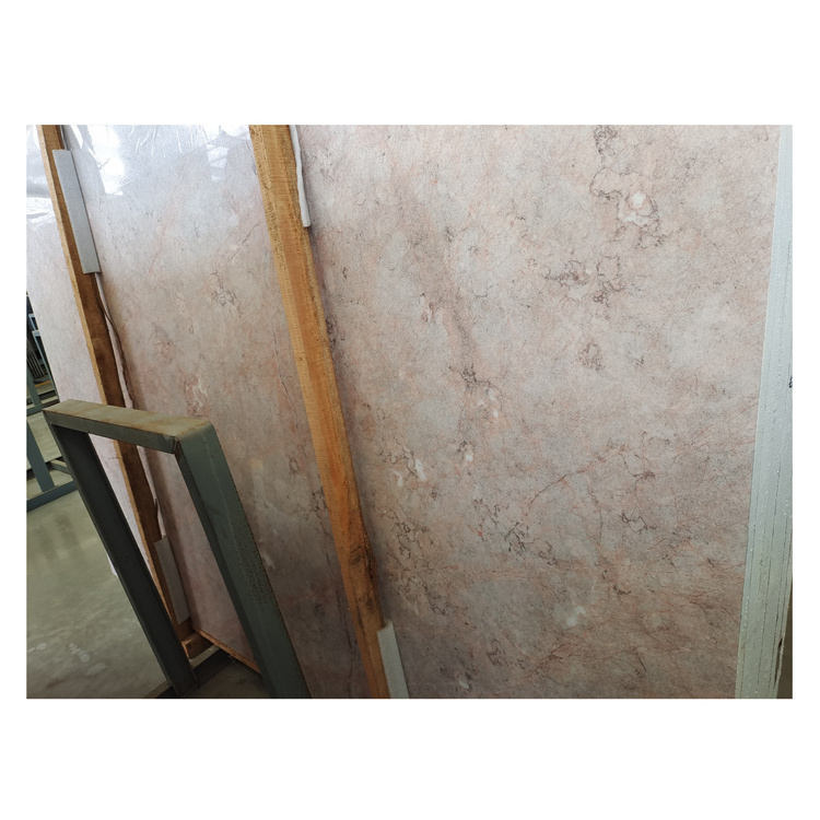 Cheap Price Red Rose Marble Natural Stone Slab Pink Marble Slabs For Countertop And Island