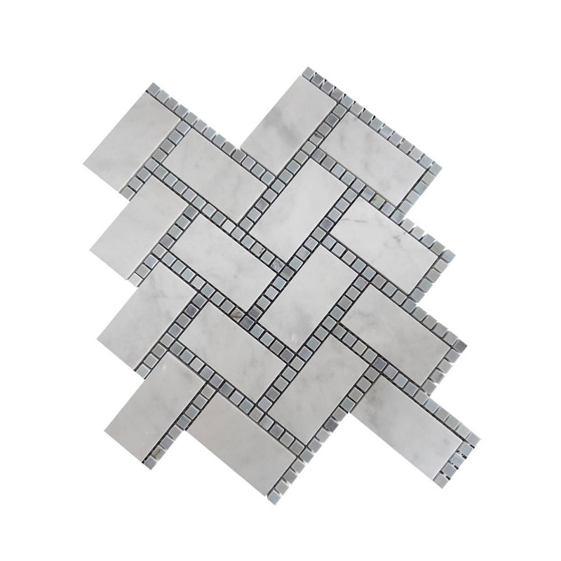 weave marble mosaic tile wood grey SPA bathroom flooring wall tiles kitchen wall floor tiles classic bath decor