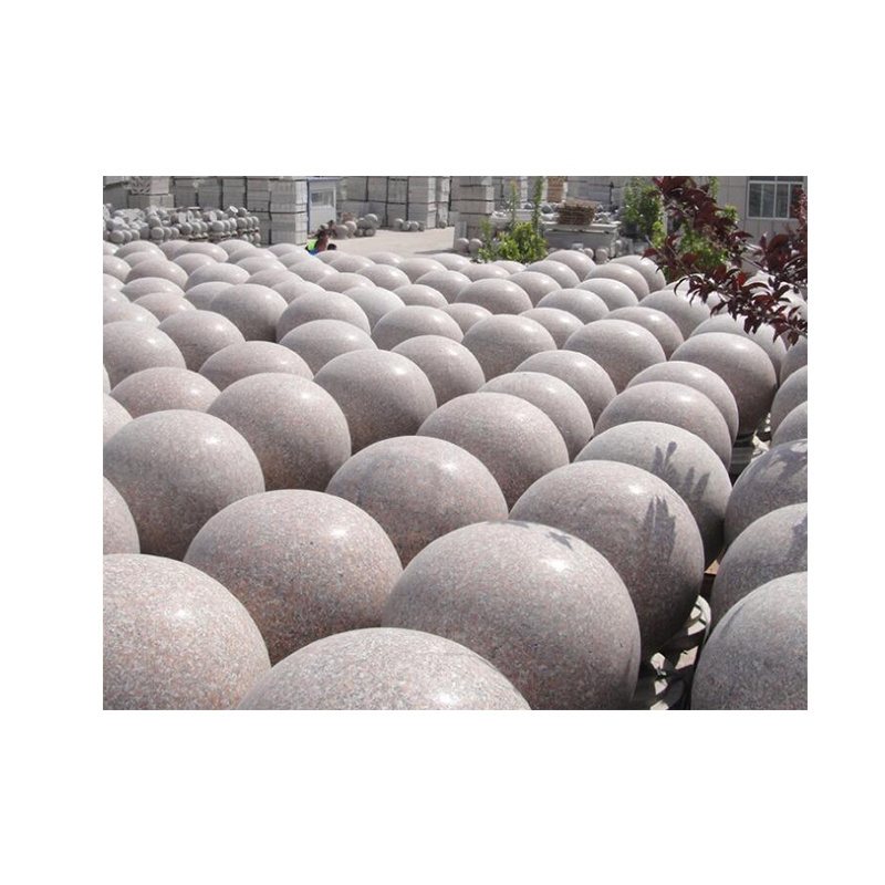 Granite Car stop stone for parking rosette stone ball granite garden stone decor car stopping outdoor road blocking