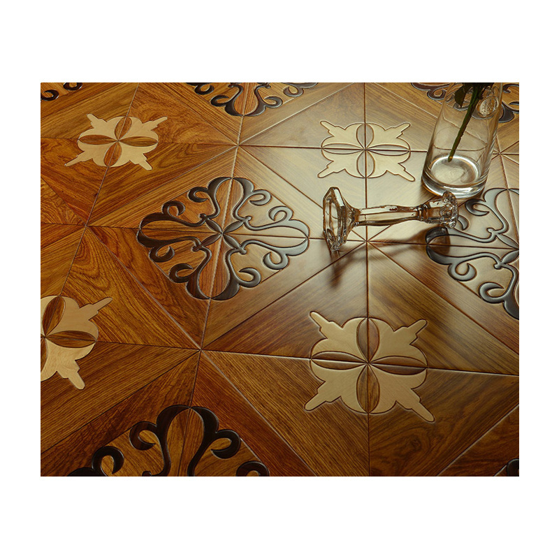 Asian rosewood parquet floor solid wood multi-layer composite floor background wall floor heating professional 15mm