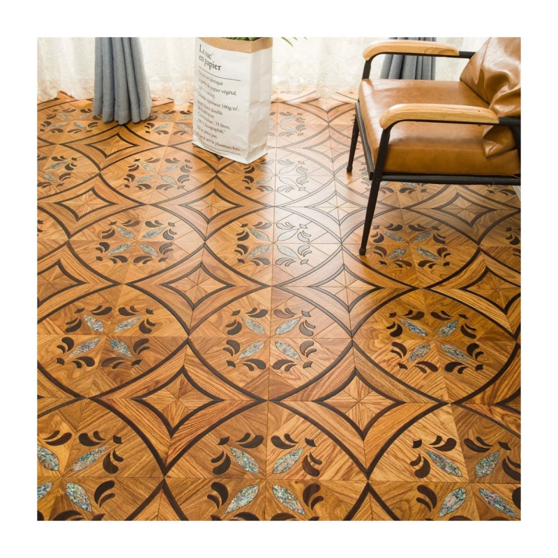 Pear Acid Branch Square Colored Shell multi-layer Solid Wood Flooring Composite Parquet Wood Flooring