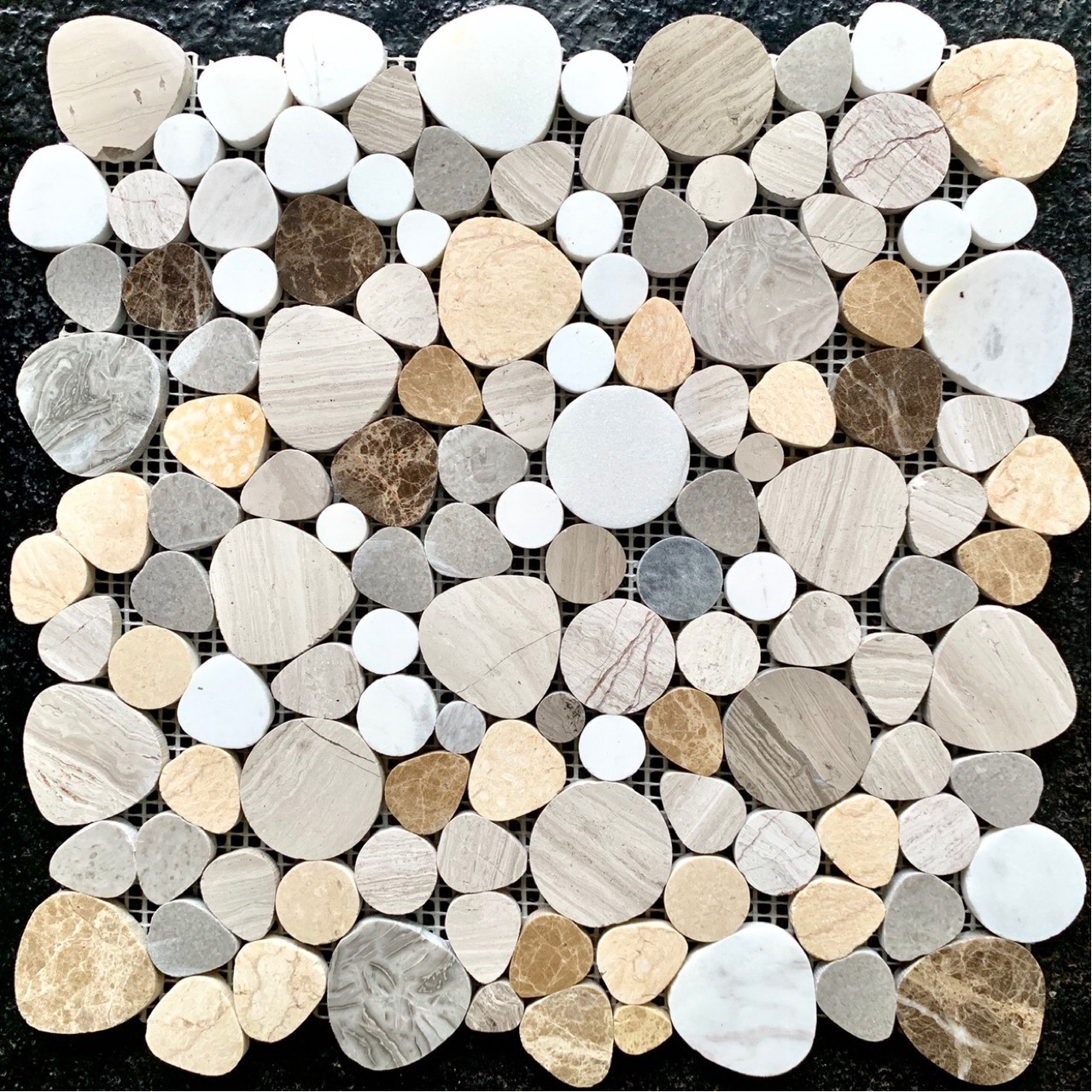 pebble stone mosaic marble kitchen back splash bathroom tiles kitchen paving flooring pavement river rocks pebble stone mosaic