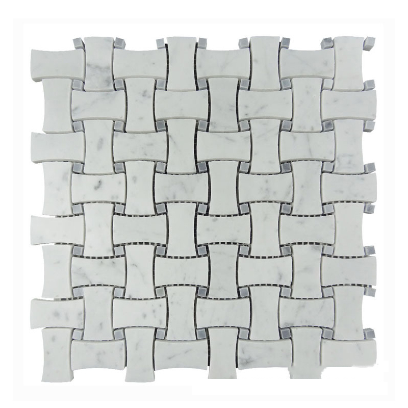 weave marble mosaic tile wood grey SPA bathroom flooring wall tiles kitchen wall floor tiles classic bath decor