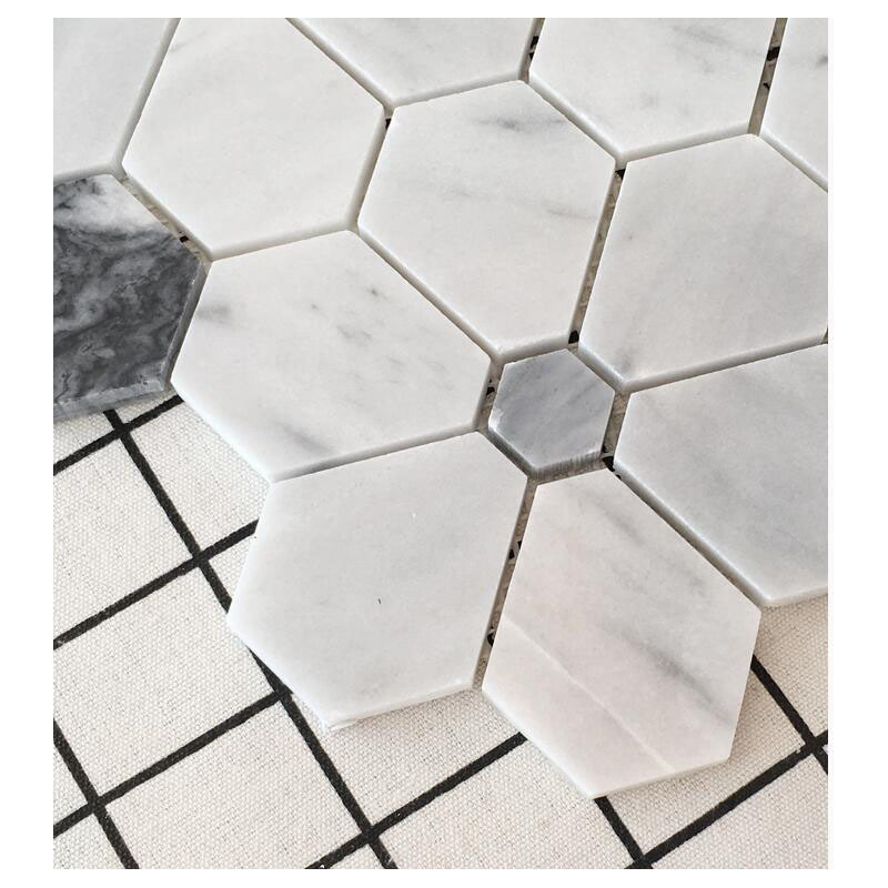 Marble parquet Kitchen marble mosaic tile wall flooring tiles home decor natural stone veneer mosaic tile for kitchen backsplash