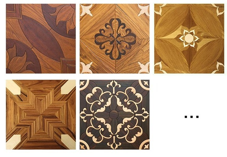 Asian rosewood parquet floor solid wood multi-layer composite floor background wall floor heating professional 15mm