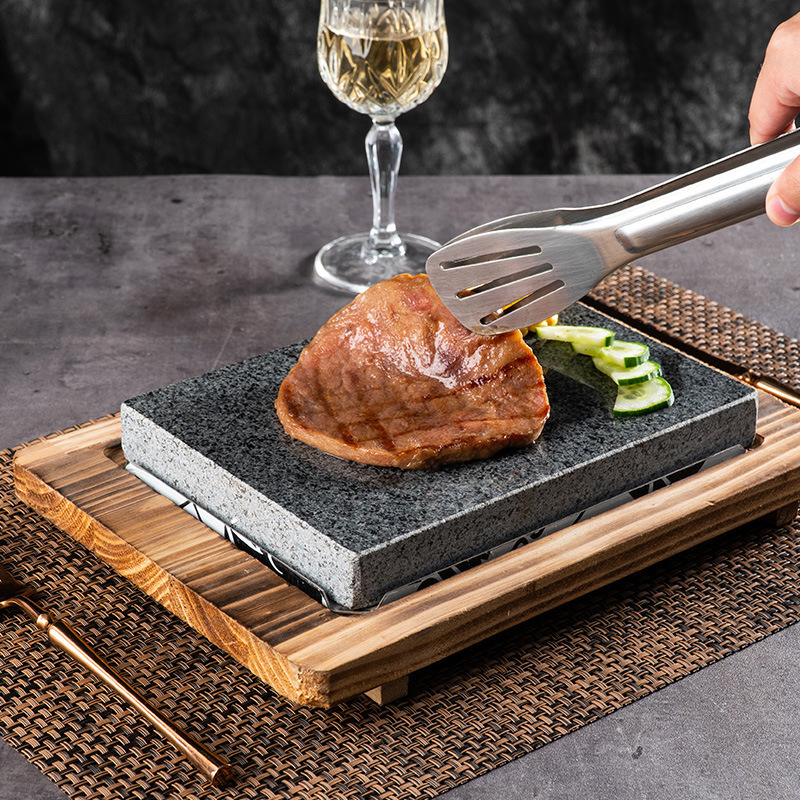 natural stone cookware supplier granite steak plate stone cookware plate hotel tableware set home  steak plate hot lava stone