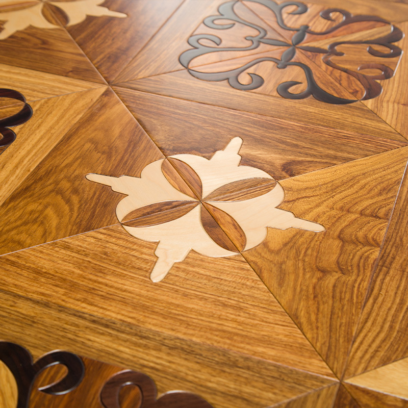 European Style Art Parquet Wood Flooring For Home And Interior Decoration Solid Wood Composite Wood Flooring