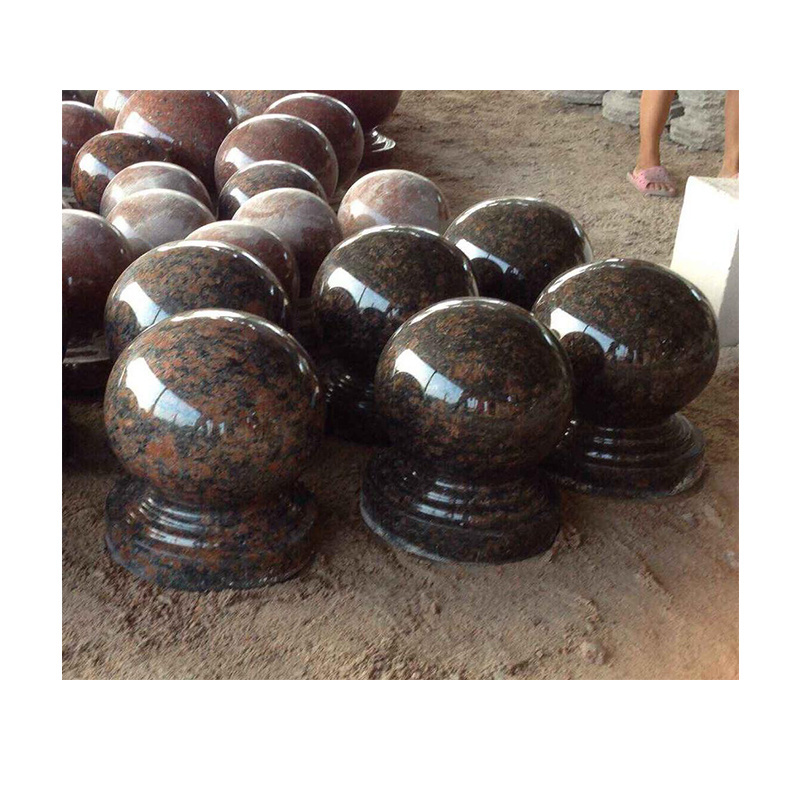 Granite Car stop stone for parking rosette stone ball granite garden stone decor car stopping outdoor road blocking