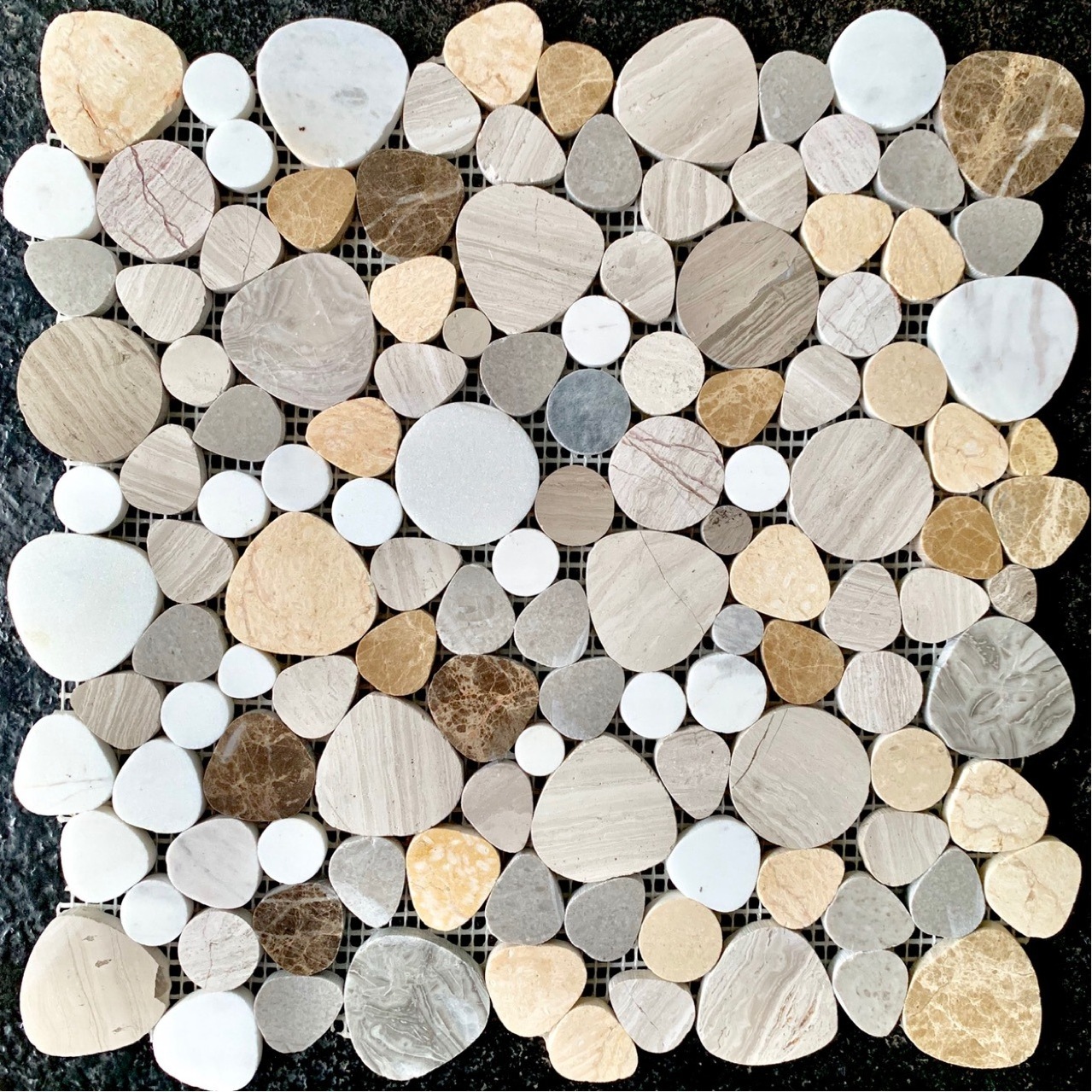 pebble stone mosaic marble kitchen back splash bathroom tiles kitchen paving flooring pavement river rocks pebble stone mosaic