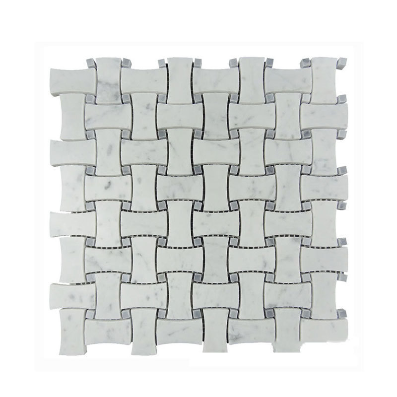 weave marble mosaic tile wood grey SPA bathroom flooring wall tiles kitchen wall floor tiles classic bath decor