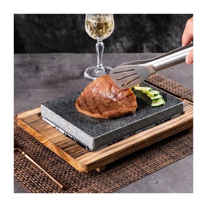 natural stone cookware supplier granite steak plate stone cookware plate hotel tableware set home  steak plate hot lava stone