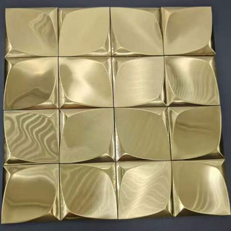 stainless steel mosaic round stainless steel decorative mosaic tile trim interior mosaico gold bar metal mosaic panel flower