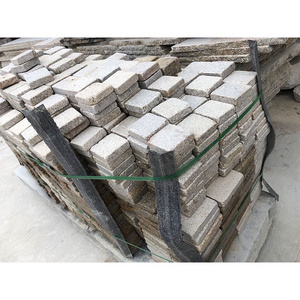 big slab stone paver driveway villa paving stones MillStone Pavers for driveway outdoor granite cubic flooring grey beige block