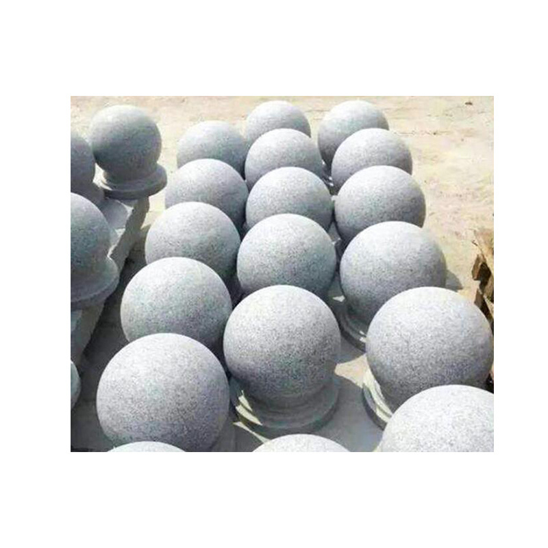 Granite Car stop stone for parking rosette stone ball granite garden stone decor car stopping outdoor road blocking