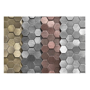 composite panel self adhesive metal mosaic tile  selling colorful metal mosaic peel and stick tile shape metal mosaic tile