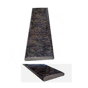 Qinyuan Stone Black Granite Threshold Double Beveled Door Panel Marble Skirting flooring accessories