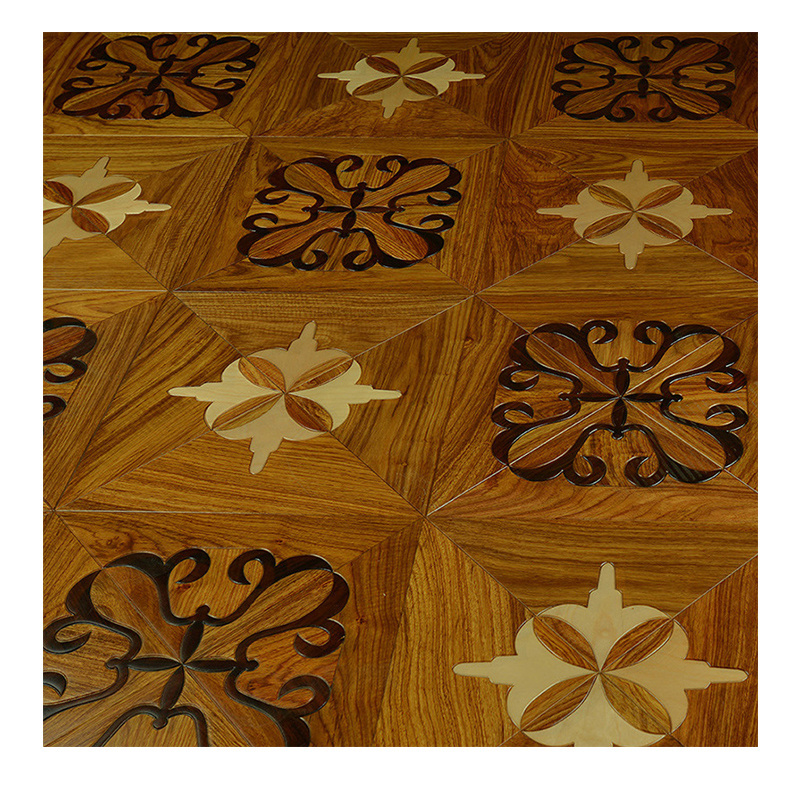 Asian rosewood parquet floor solid wood multi-layer composite floor background wall floor heating professional 15mm