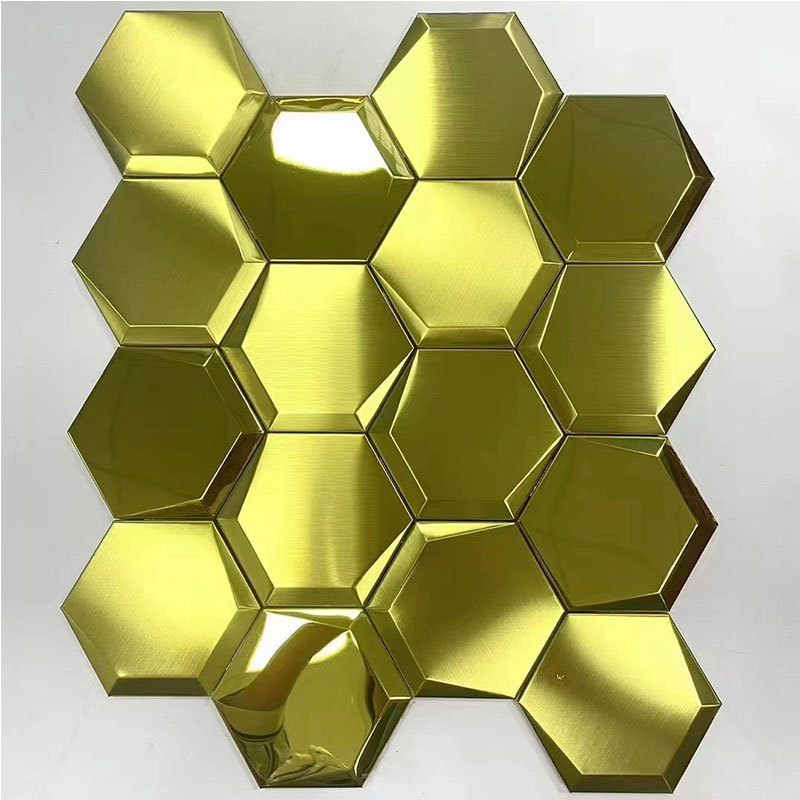 stainless steel mosaic round stainless steel decorative mosaic tile trim interior mosaico gold bar metal mosaic panel flower