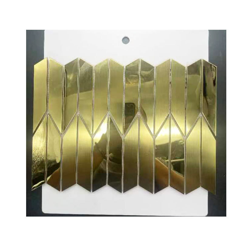 Stainless steel mosaic round mirror decorative mosaic tile trim stainless steel mosaico gold metal mosaic panel rose gold